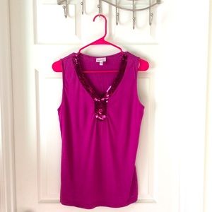 Summer Top with Sequins Size M